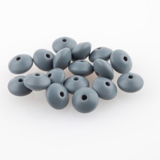Perle 12mm plate gris
