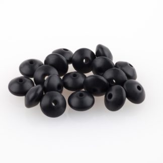 Perle 12mm plate noir