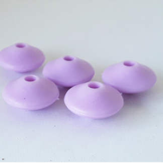 Perle 12mm plate violet parme