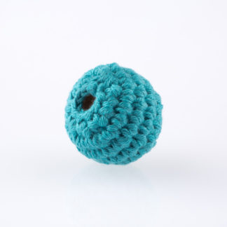 Perle au crochet turquoise