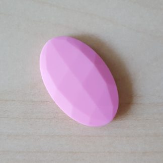 Perle ovale plate rose
